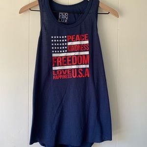 America Tank Top Fourth of July